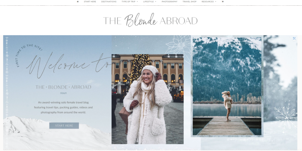 the blonde abroad